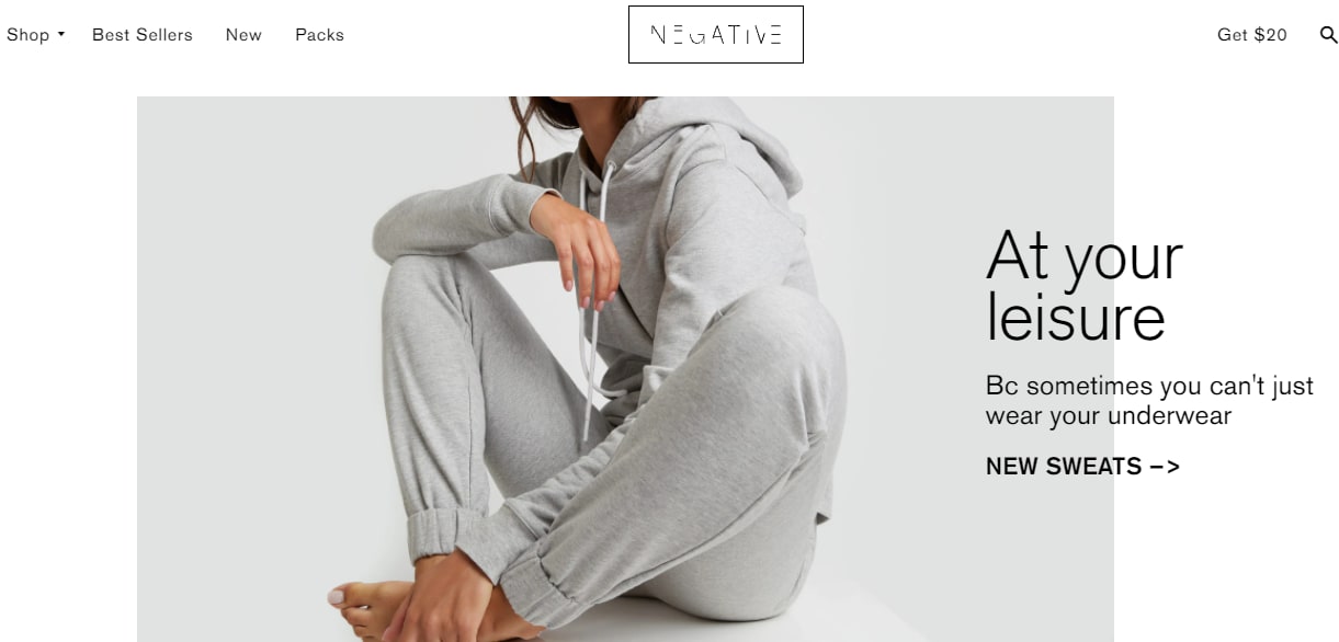 Negative Underwear - Shopify Sites